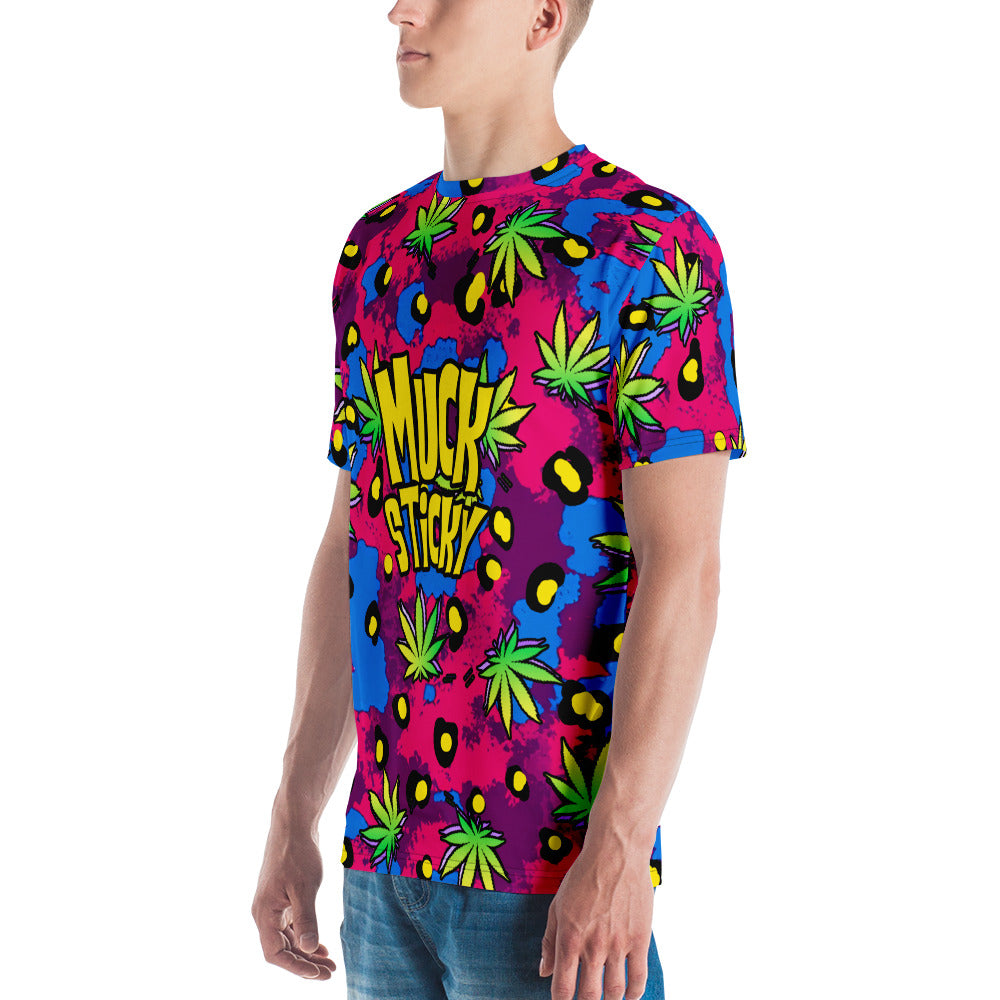 Muck Sticky All-Over Groovy Weed Print T-shirt