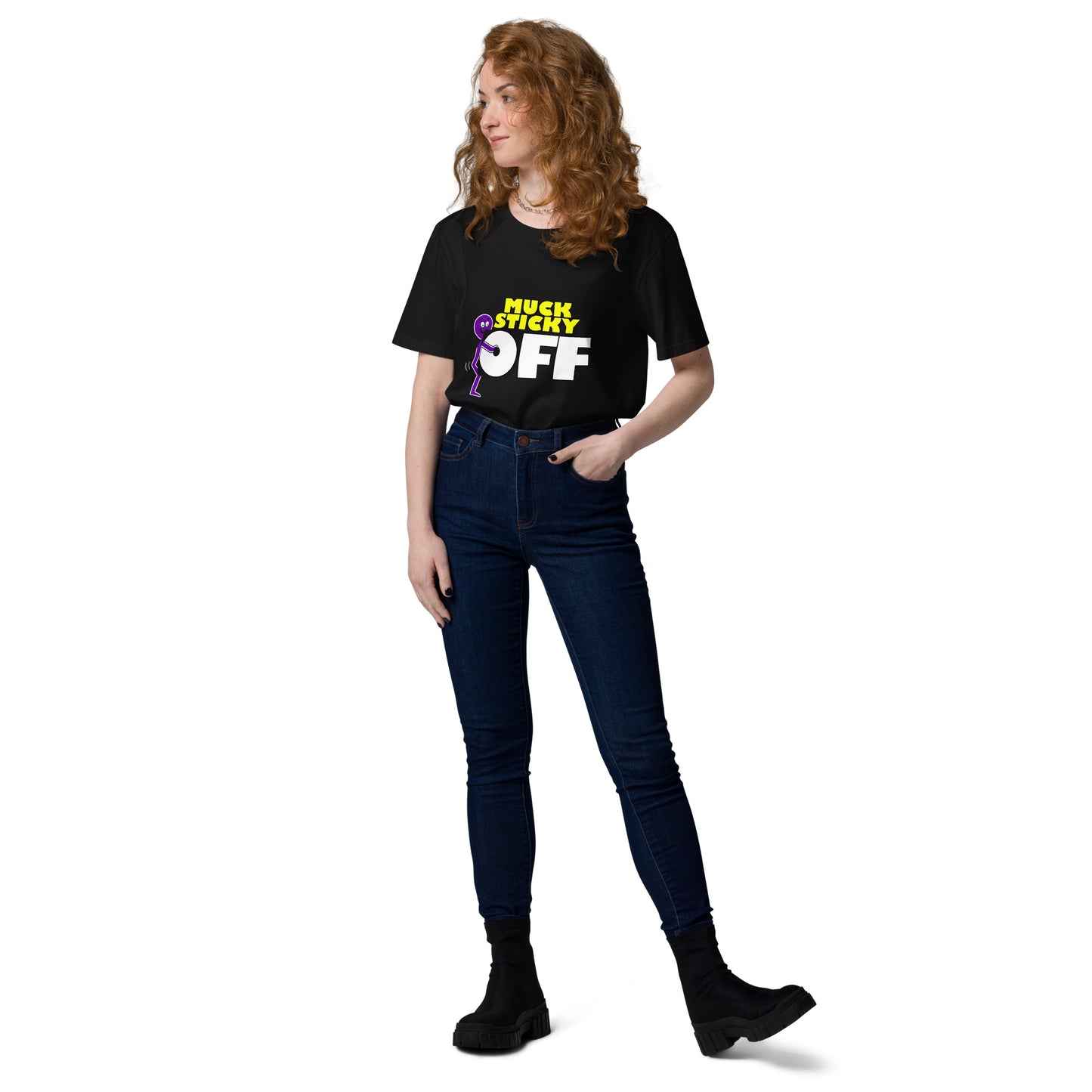 Muck Sticky - "F Off" Unisex organic cotton t-shirt