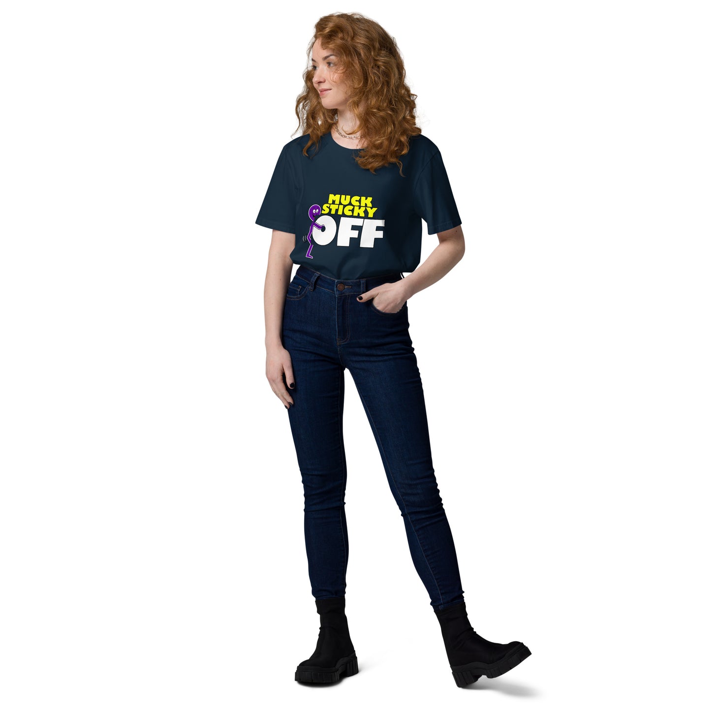 Muck Sticky - "F Off" Unisex organic cotton t-shirt