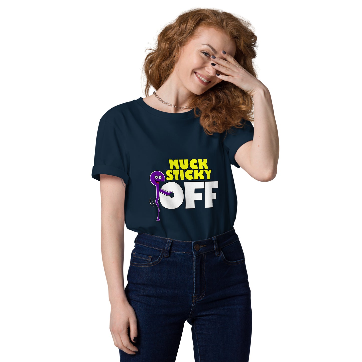 Muck Sticky - "F Off" Unisex organic cotton t-shirt