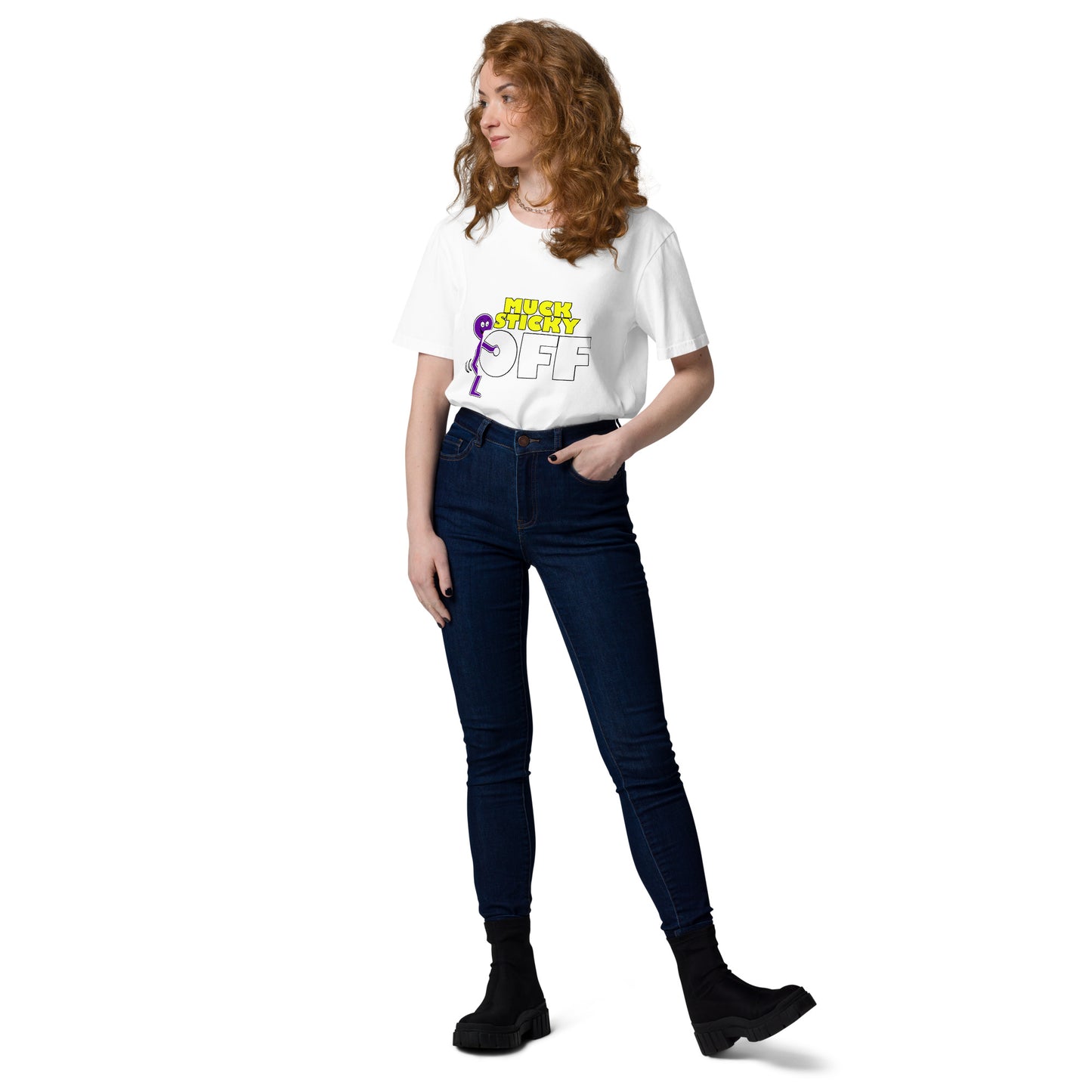 Muck Sticky - "F Off" Unisex organic cotton t-shirt