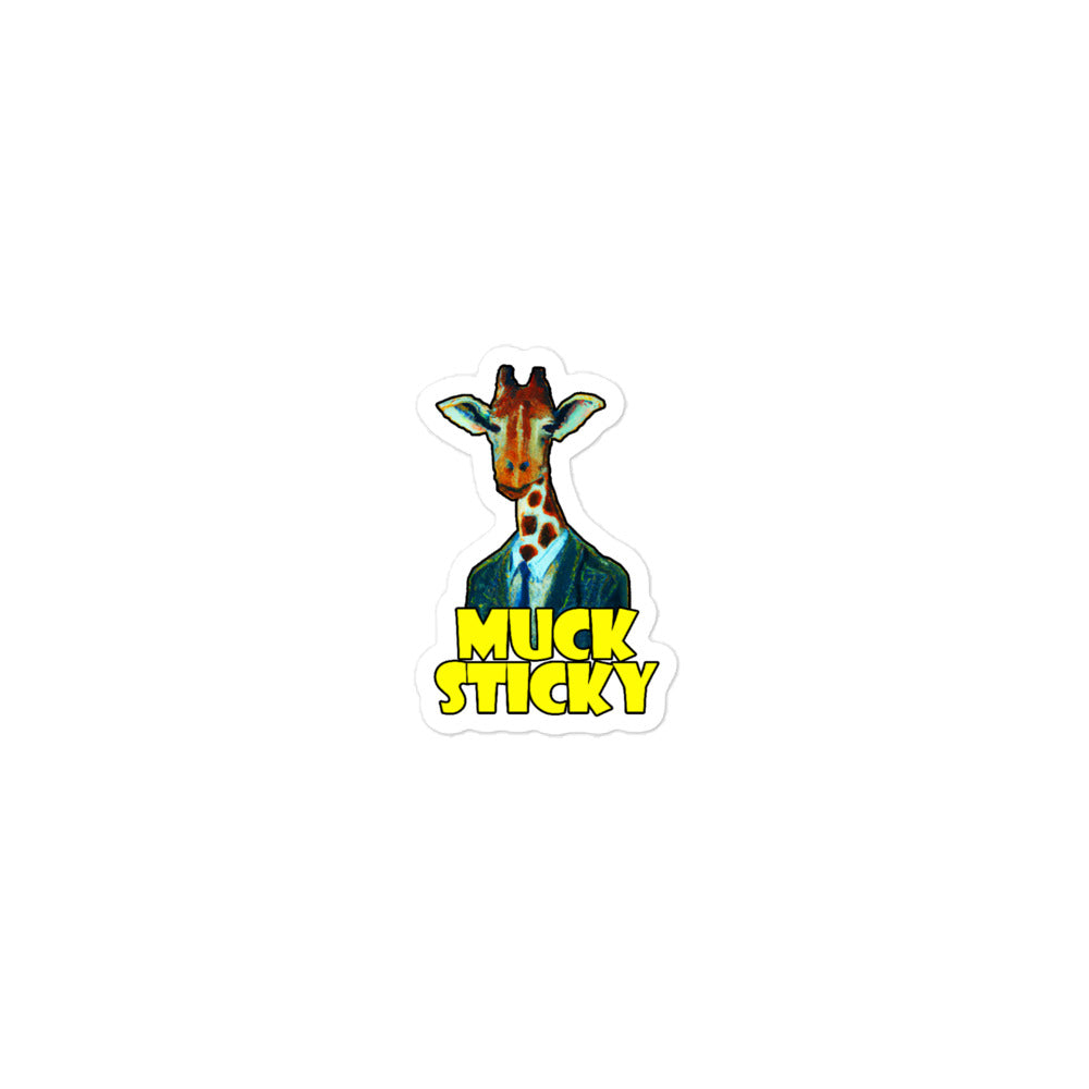 Muck Sticky Giraffe Bubble-free stickers