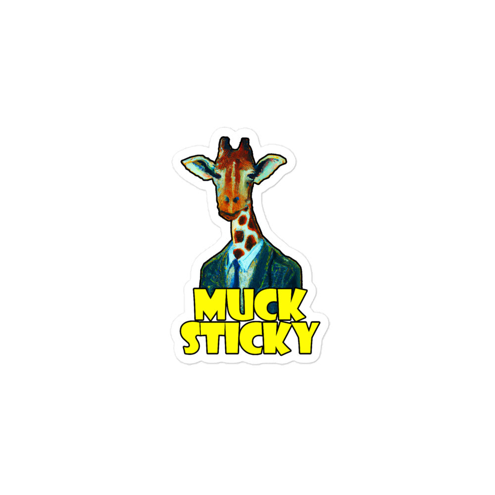 Muck Sticky Giraffe Bubble-free stickers